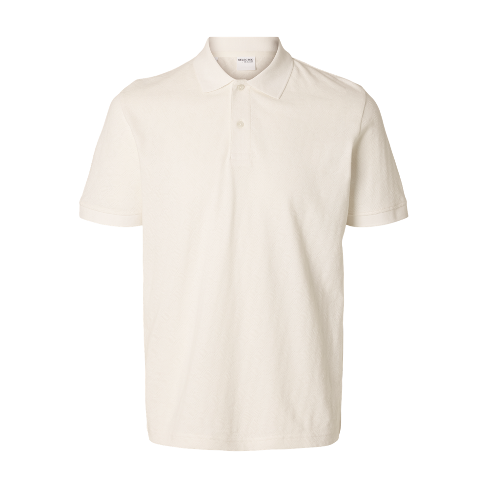 Selected Homme Paul Jacquard Short Sleeve Polo Shirt